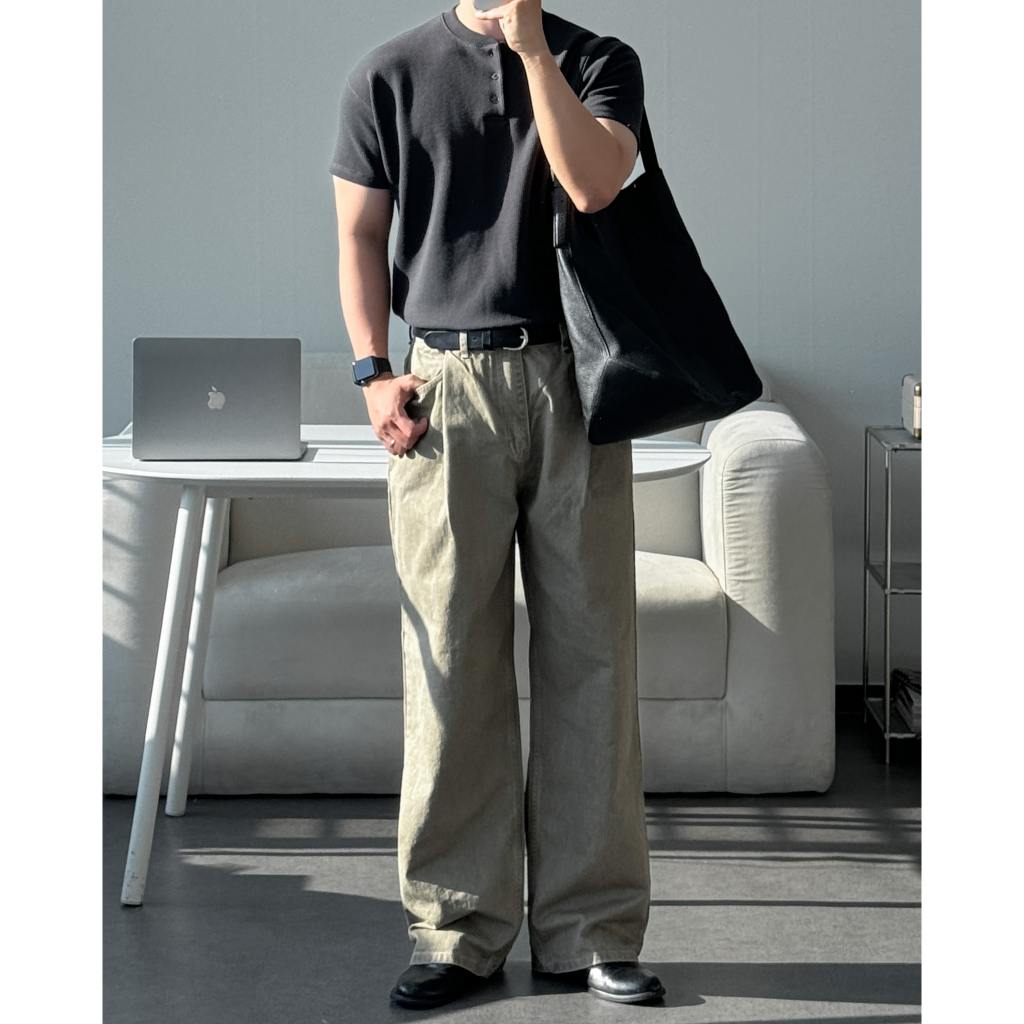 【Metanoia】🇰🇷韓製 亨利領短袖上衣 - 4