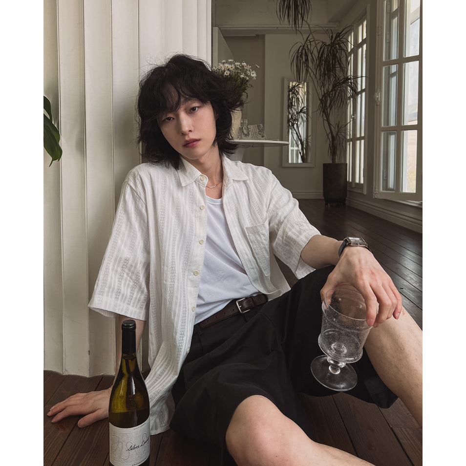 【Metanoia】🇰🇷韓製 鏤空短袖襯衫 - 9