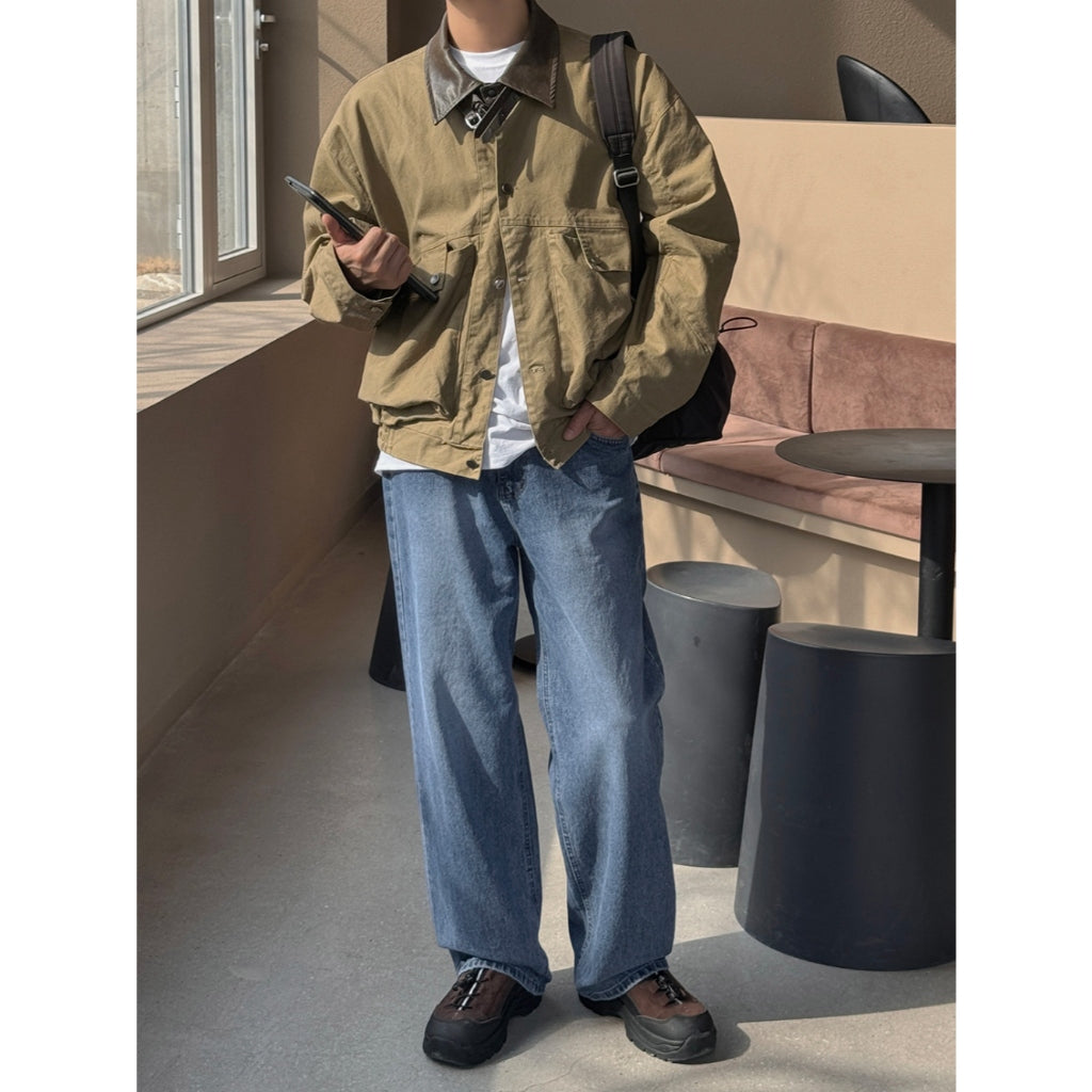【Metanoia】韓國設計 翻領工裝夾克外套