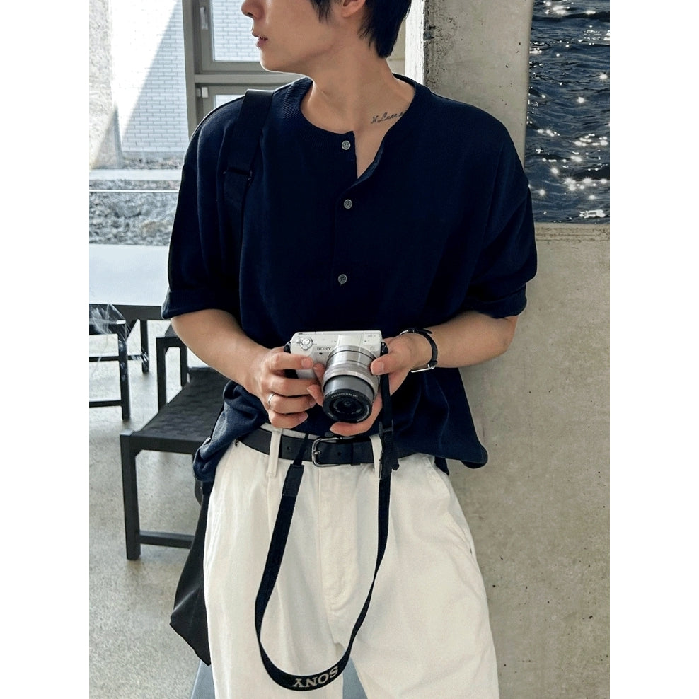 【Metanoia】🇰🇷韓製 針織寬鬆短袖上衣