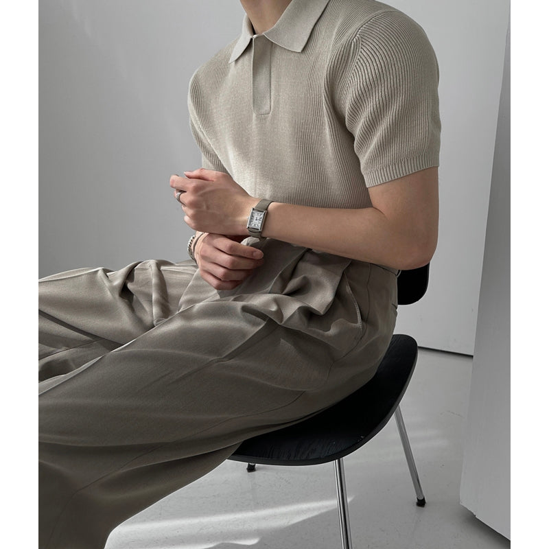 【Metanoia】🇰🇷韓製 針織翻領短袖上衣