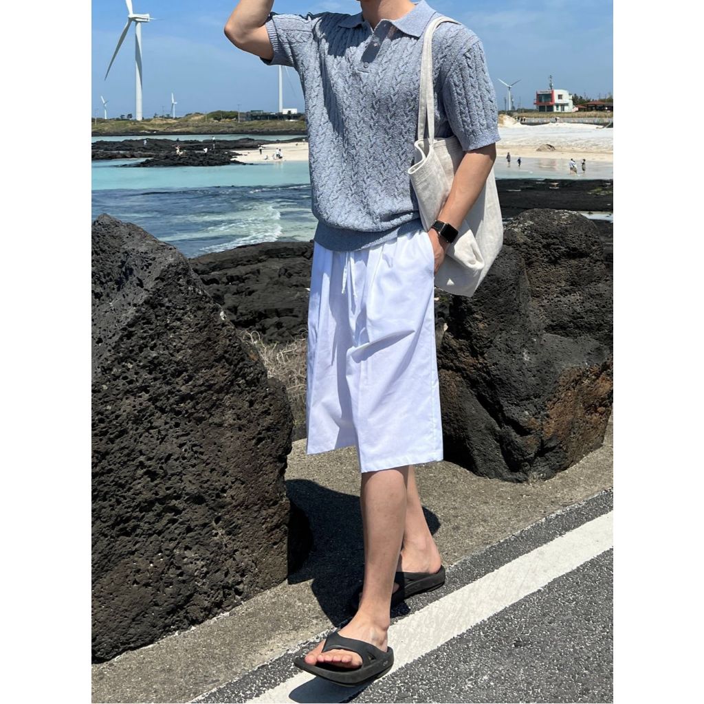 【Metanoia】韓國設計 麻花針織短袖上衣 - 10