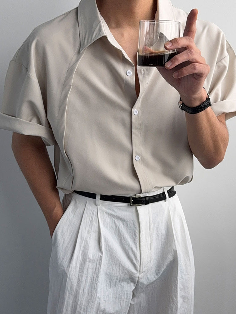 【Metanoia】🇰🇷韓製 素色短袖襯衫 - 6