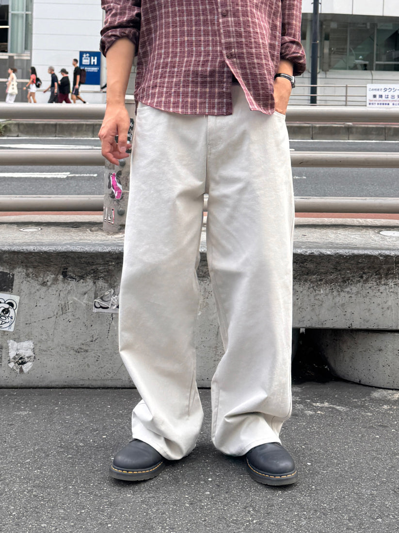 【Metanoia】韓製🇰🇷 寬鬆卡其落地褲 - 7