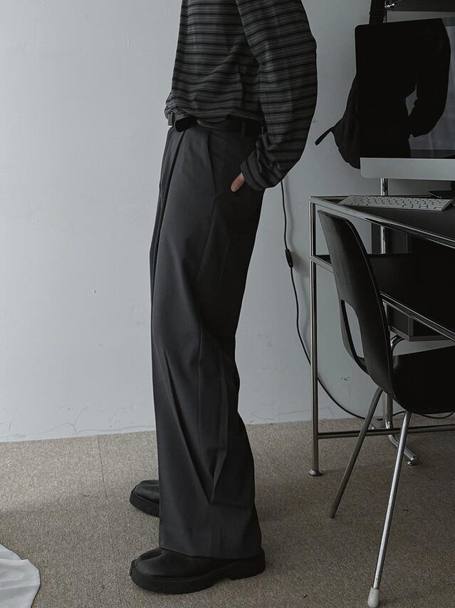 【Metanoia】韓製🇰🇷 設計感落地西裝褲 - 4