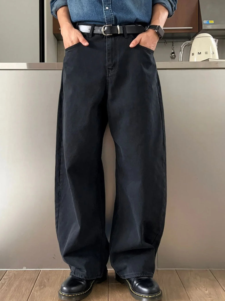 【Metanoia】🇰🇷韓製 彎刀牛仔落地褲 - 1