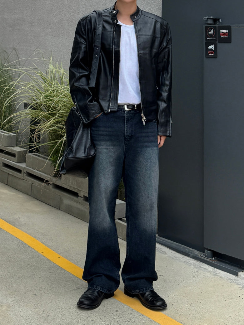 【Metanoia】韓國設計 短版皮外套 - 3