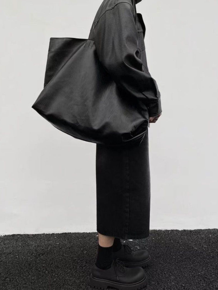 【Metanoia】韓國設計 皮革大包 - 1