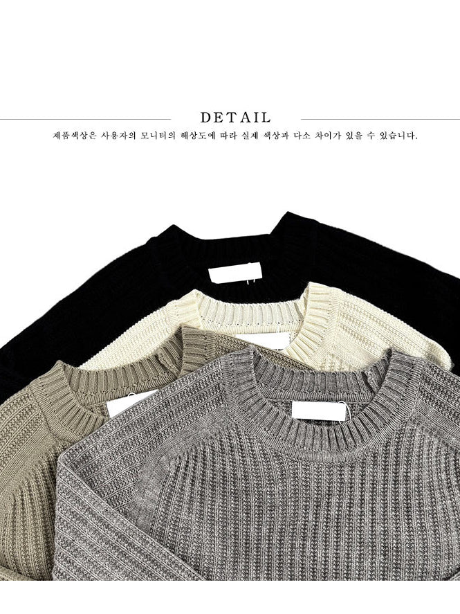 【Metanoia】韓國設計 15%羊毛素色針織衣 - 6