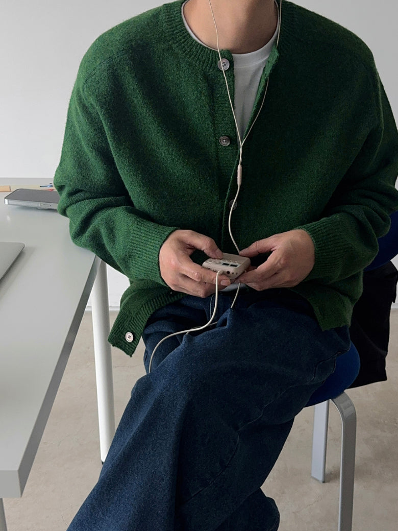 【Metanoia】韓國設計 素色簡約開衫針織外套 - 6