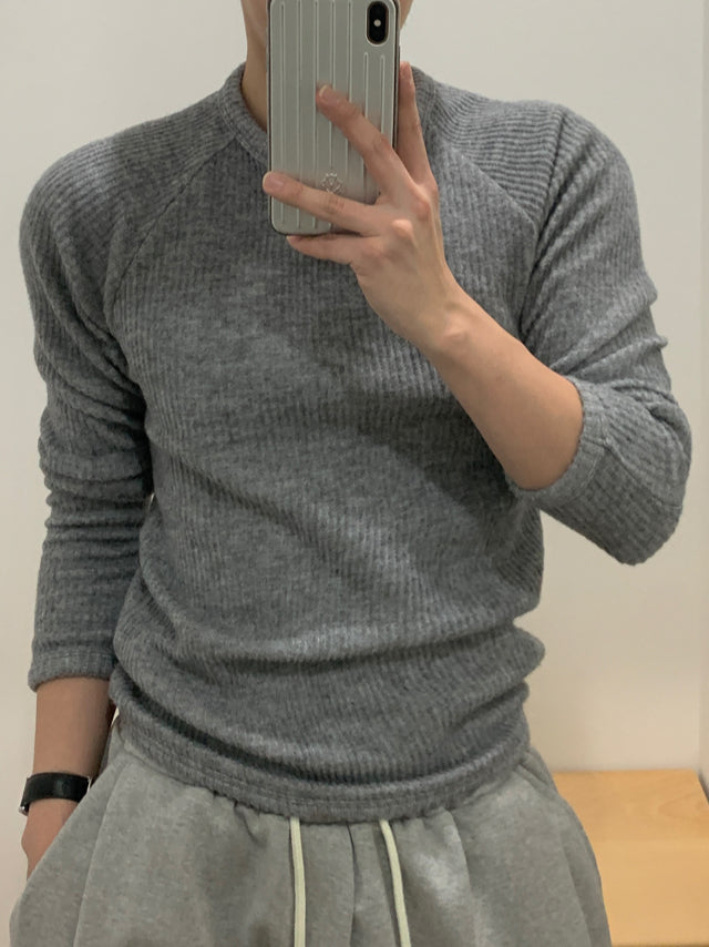 【Metanoia】🇰🇷韓製 修身羅紋長袖上衣 - 1