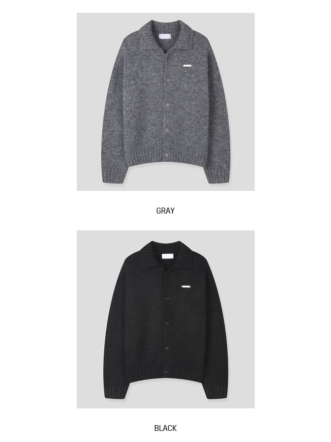 【Metanoia】韓國設計 9%羊毛開衫翻領針織外套 - 8