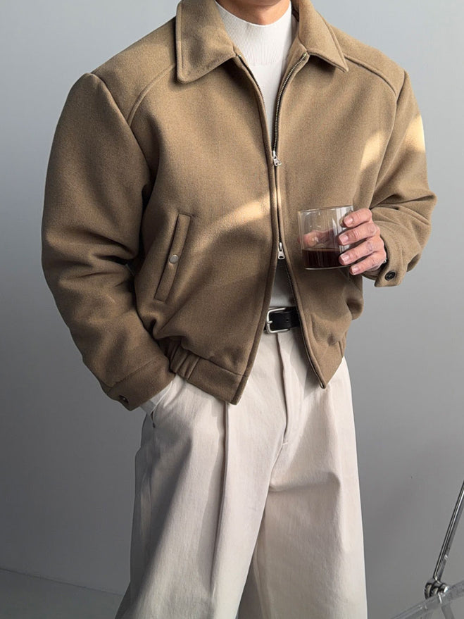 【Metanoia】韓國設計 20%羊毛翻領外套 - 1