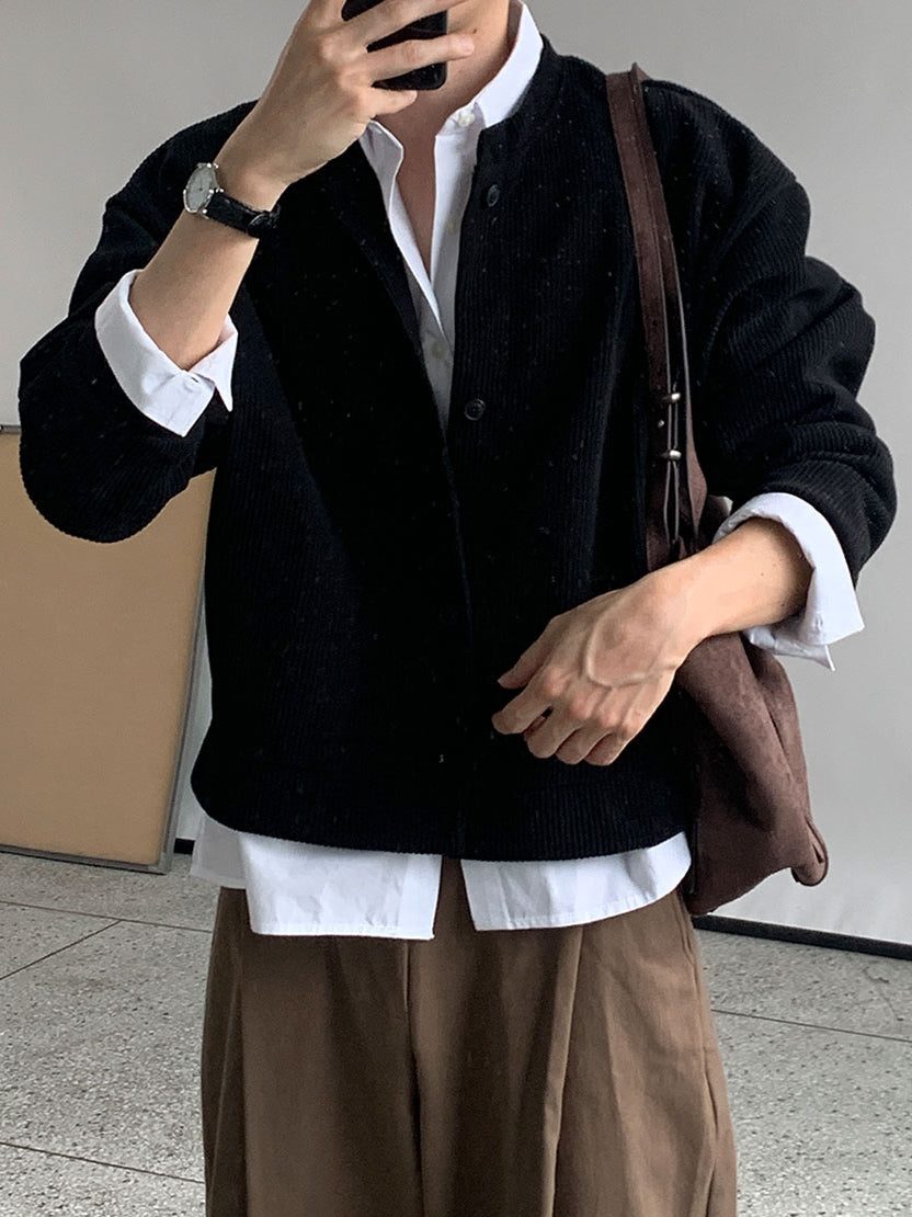 【Metanoia】🇰🇷韓製 短版燈芯絨外套 - 1