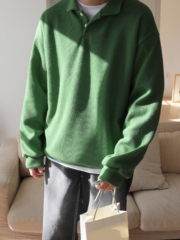 【Metanoia】🇰🇷韓製 翻領亨利領長袖上衣 - 9