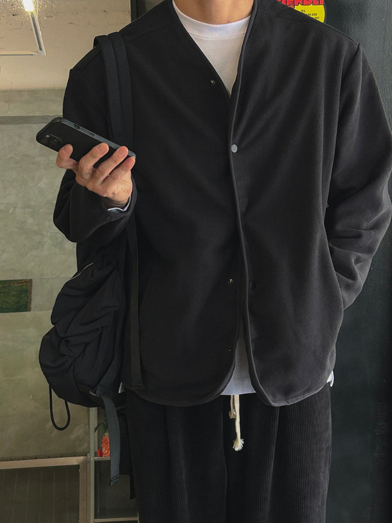 【Metanoia】韓國設計 刷毛開衫外套 - 7