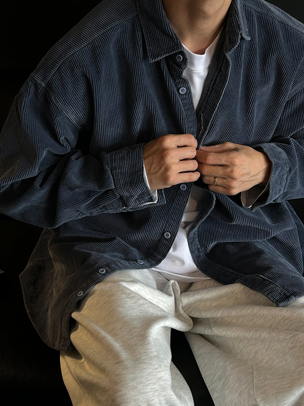 【Metanoia】🇰🇷韓製 燈芯絨襯衫 - 5