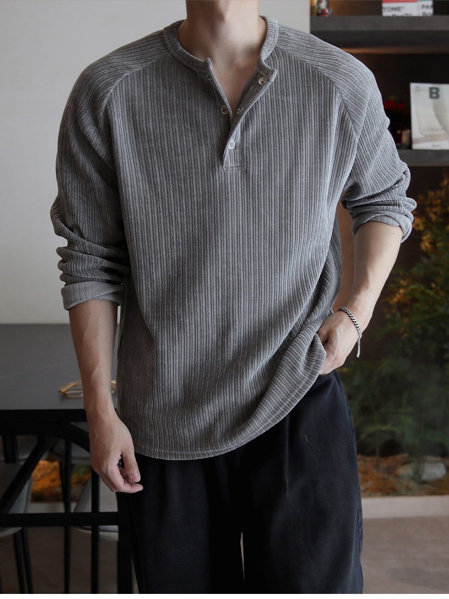 【Metanoia】🇰🇷韓製 羅紋長袖T恤上衣 - 6