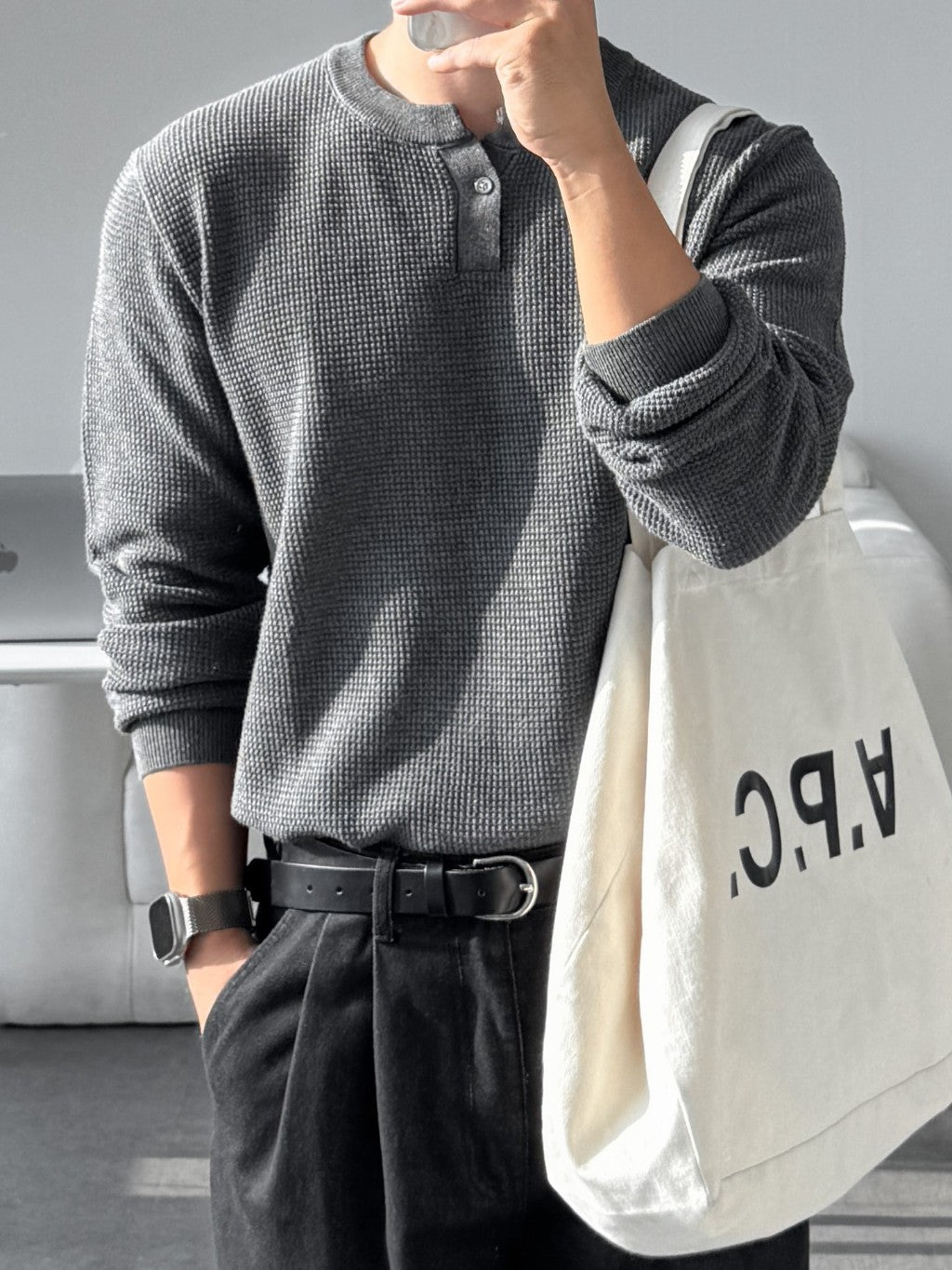 【Metanoia】韓國設計 亨利領針織衣 - 8