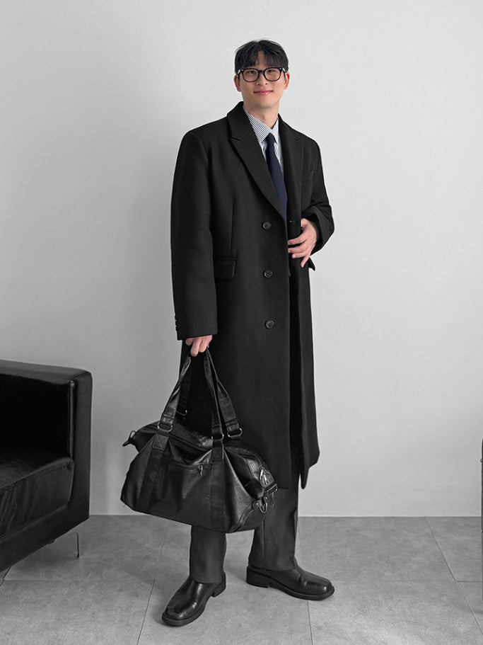 【Metanoia】韓國設計 70%羊毛翻領大衣 - 4