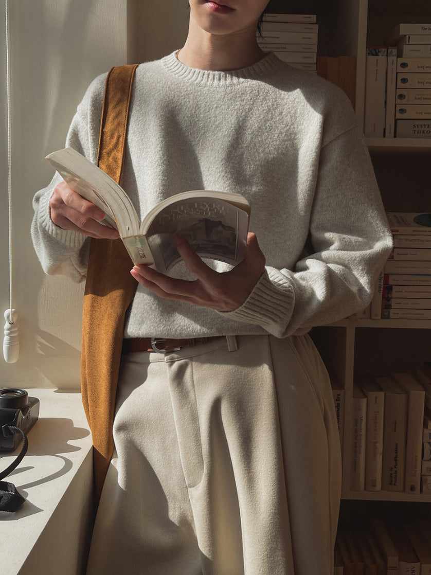 【Metanoia】🇰🇷韓製 5%羊毛素色針織衣 - 2