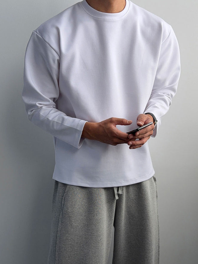 【Metanoia】韓國設計 高彈性打底長袖T恤 - 1