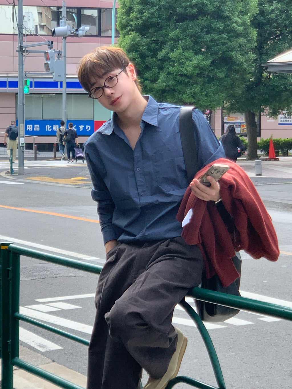 【Metanoia】🇰🇷韓製 素色長袖襯衫 - 5