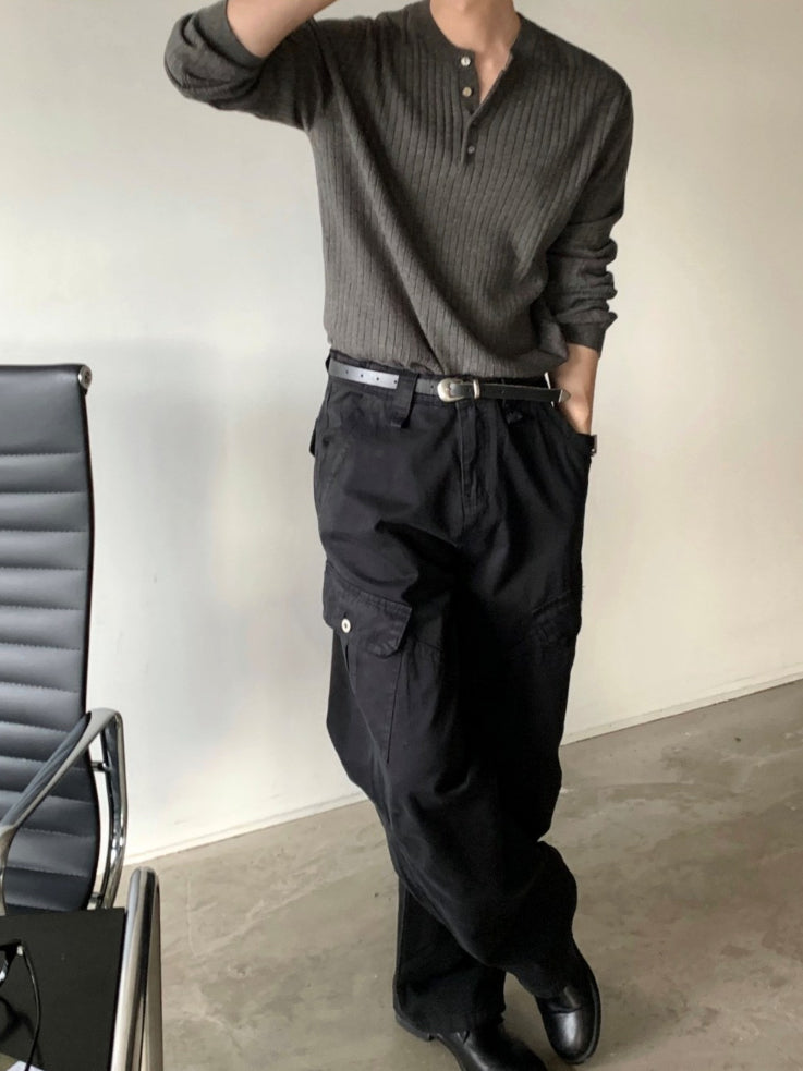 【Metanoia】韓國設計 亨利領麻花針織衣 - 6