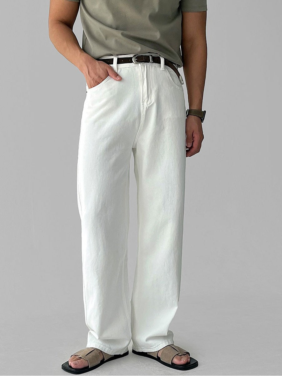 【Metanoia】韓國設計 水洗落地牛仔褲 - 8