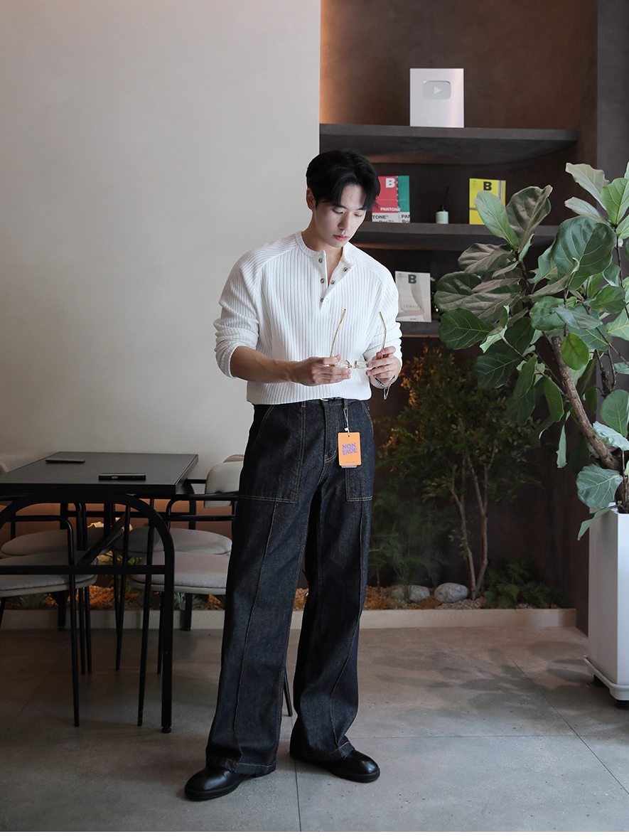 【Metanoia】🇰🇷韓製 羅紋長袖T恤上衣 - 3