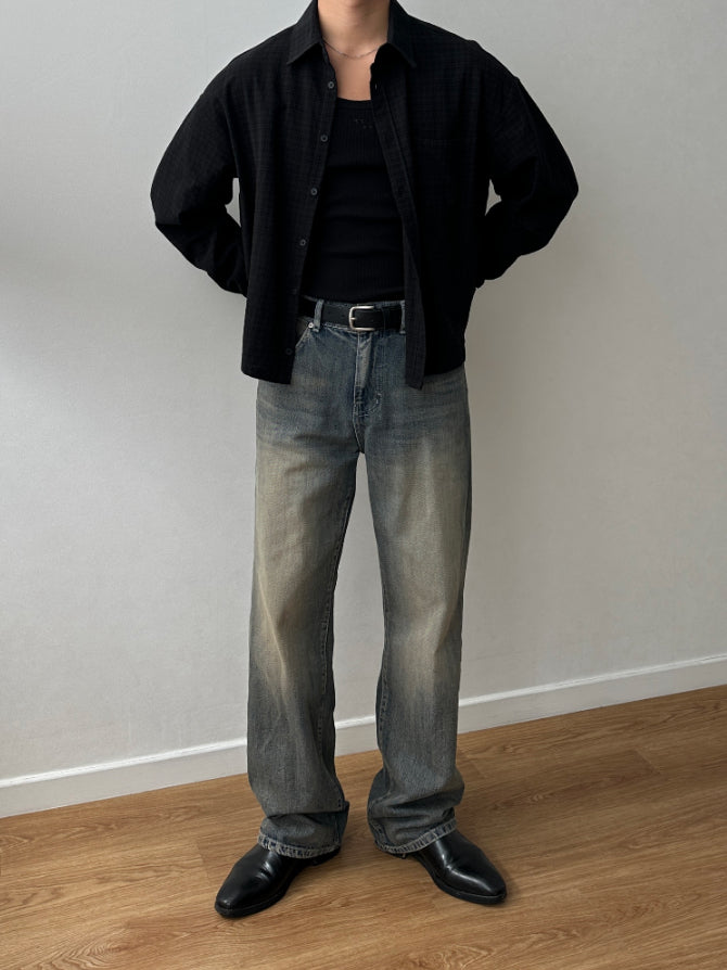 【Metanoia】🇰🇷韓製 短版格紋長袖襯衫 - 6