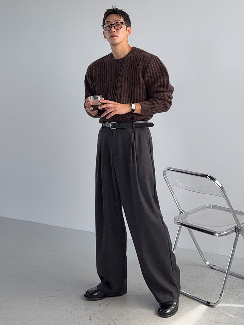 【Metanoia】韓製🇰🇷 後鬆緊落地西裝褲 - 3