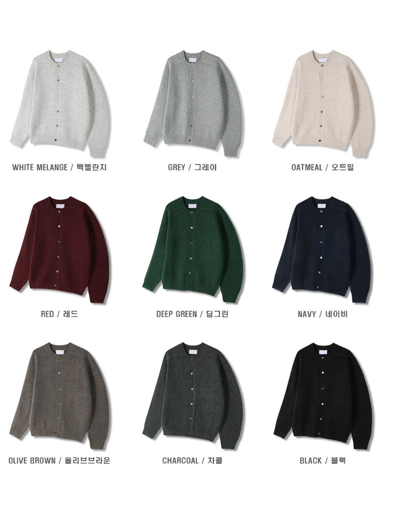 【Metanoia】韓國設計 素色簡約開衫針織外套 - 8