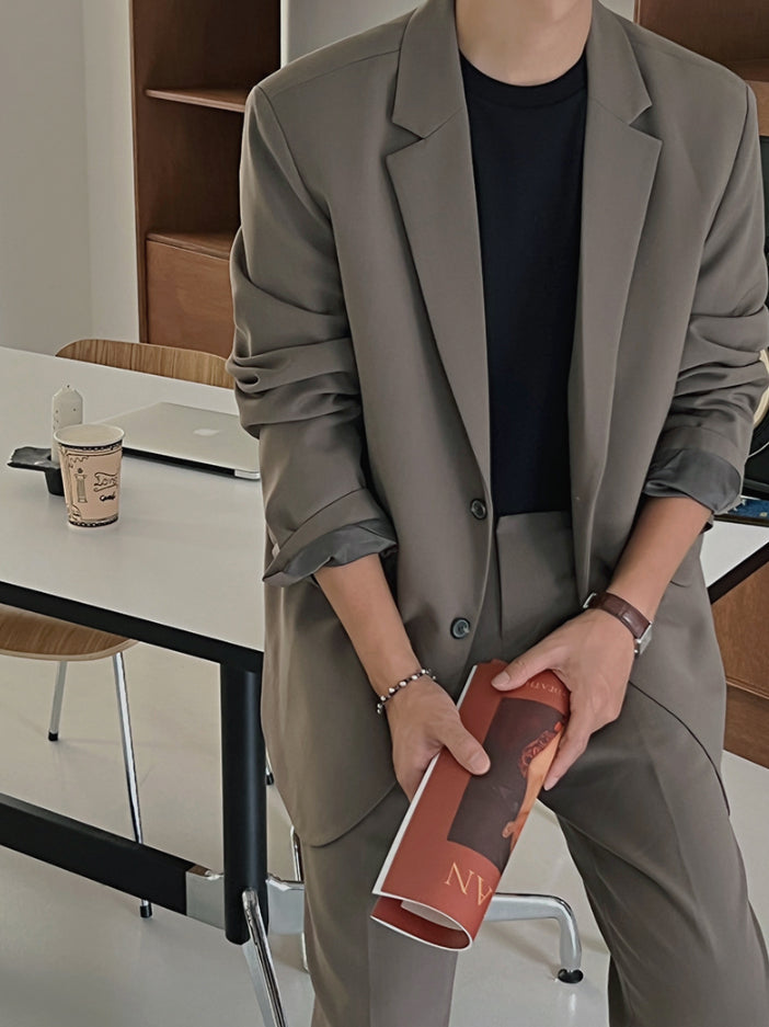 【Metanoia】🇰🇷韓製 彈性西裝外套 - 1