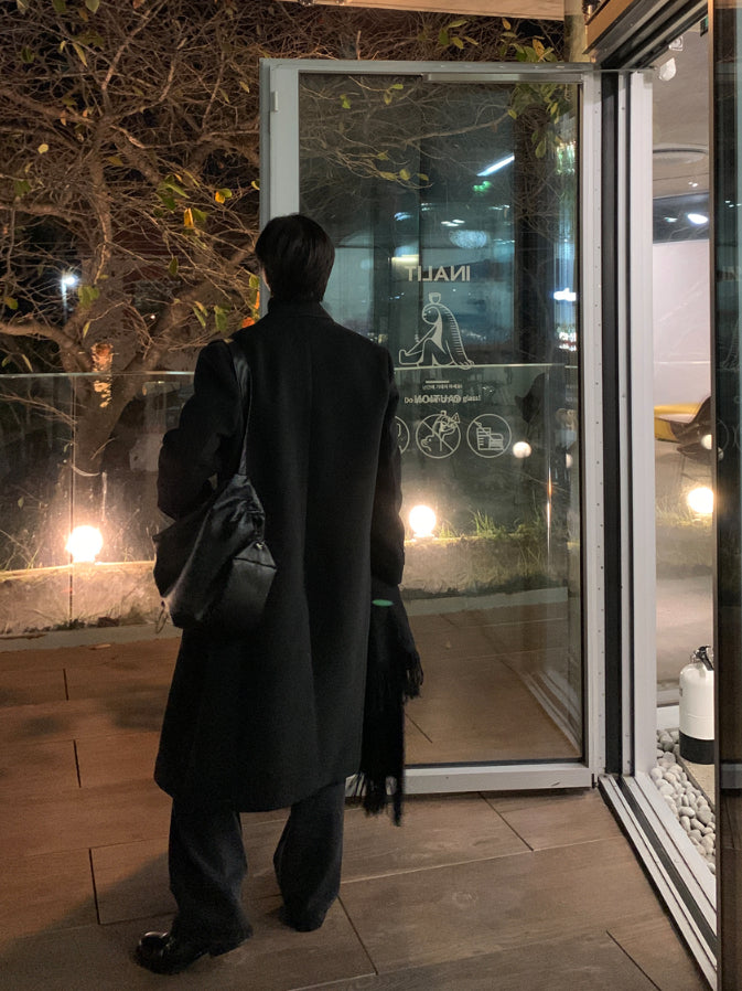 【Metanoia】🇰🇷韓製 70%羊毛翻領長版大衣 - 4