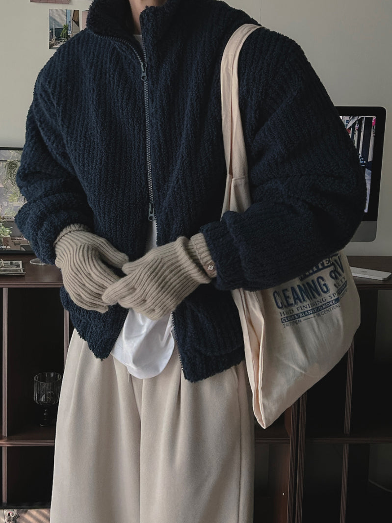 【Metanoia】韓國設計 泡泡沙填充抓絨外套 - 1