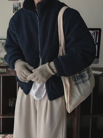 【Metanoia】韓國設計 泡泡沙填充抓絨外套 - 1