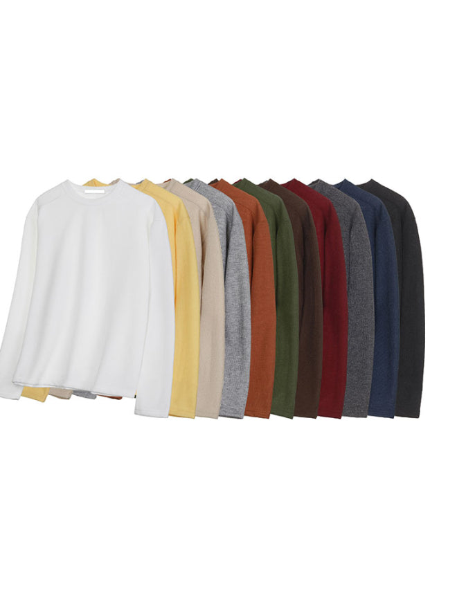 【Metanoia】🇰🇷韓製 日常羅紋肩線長袖T恤 - 9