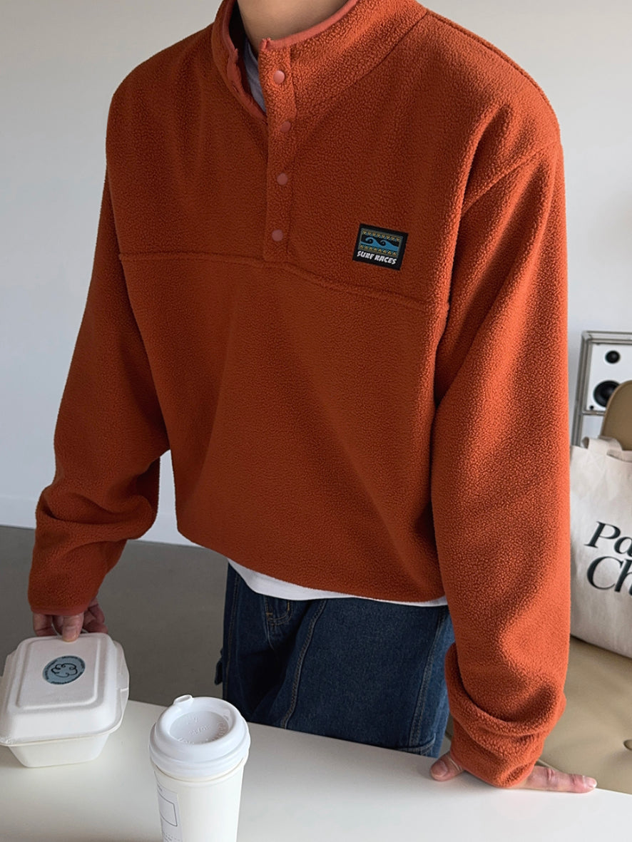 【Metanoia】🇰🇷韓製 抓絨亨利領上衣 - 1