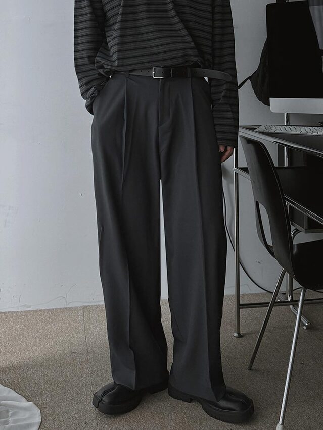 【Metanoia】韓製🇰🇷 設計感落地西裝褲 - 1