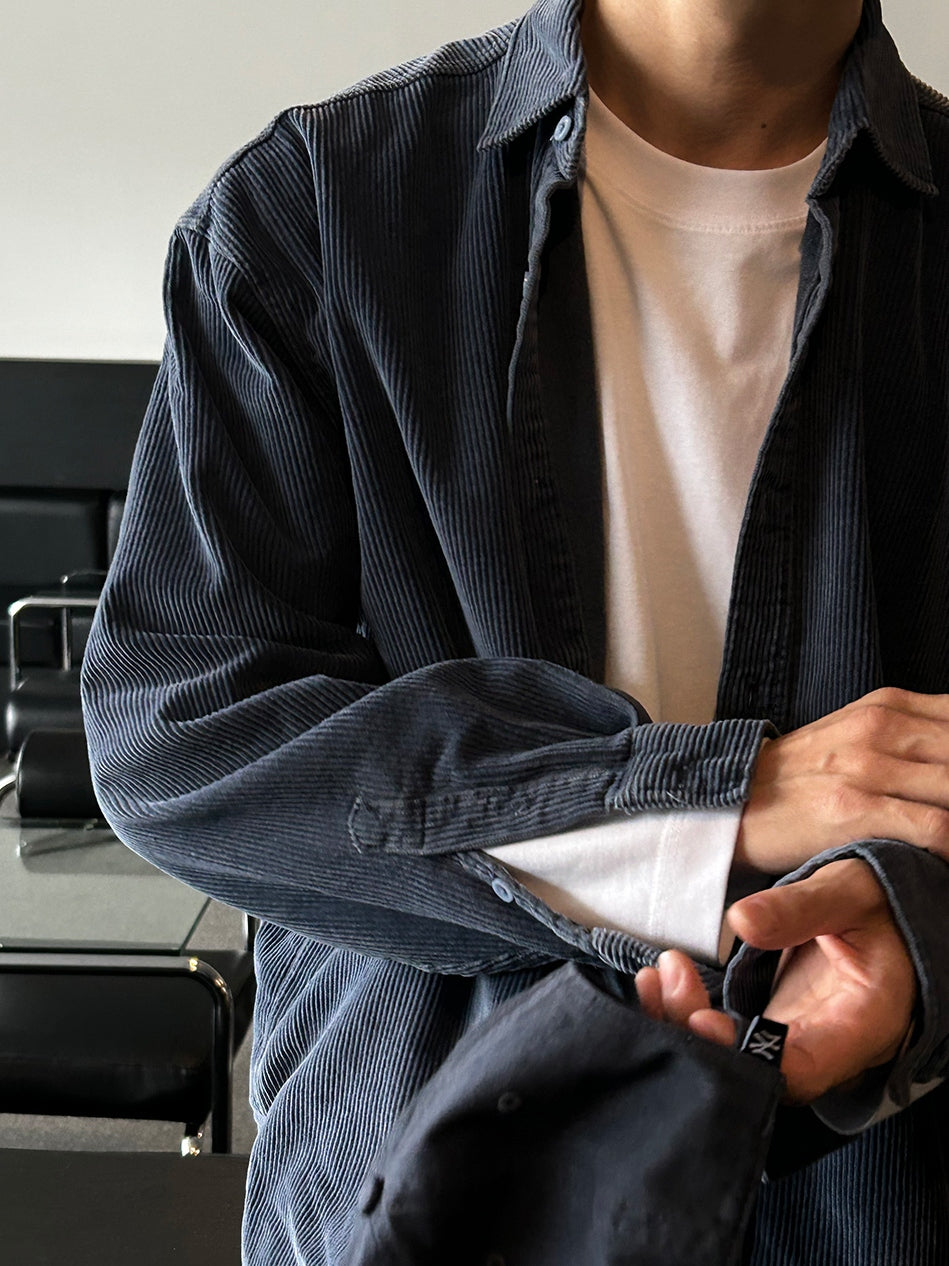 【Metanoia】🇰🇷韓製 燈芯絨襯衫 - 9