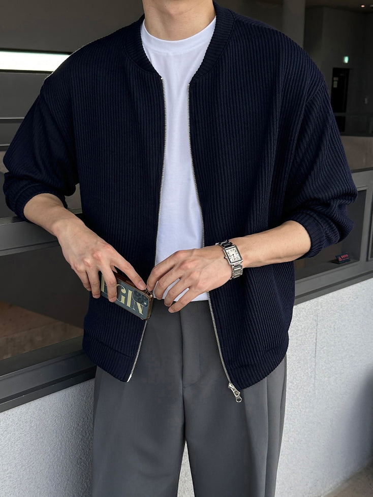 【Metanoia】🇰🇷韓製 羅紋開衫外套 - 3