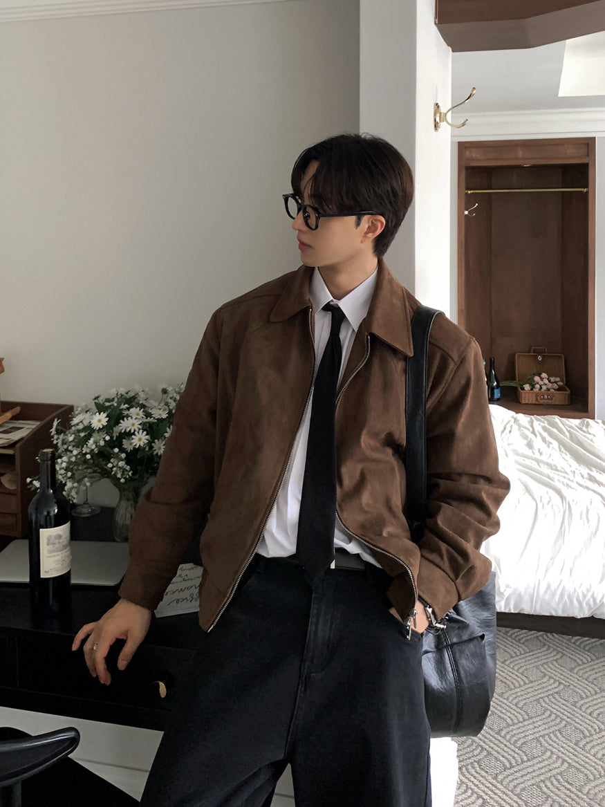 【Metanoia】🇰🇷韓製 麂皮短版外套 - 6