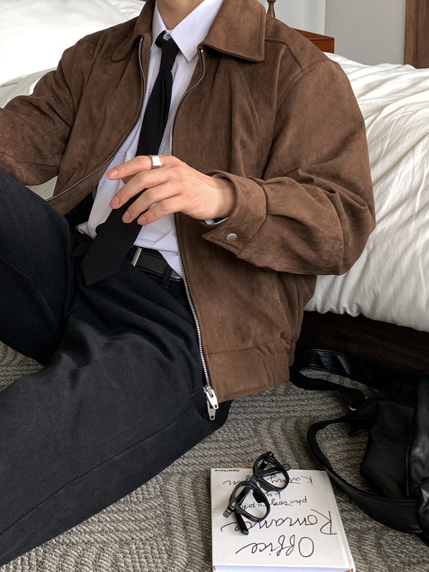 【Metanoia】🇰🇷韓製 麂皮短版外套 - 7