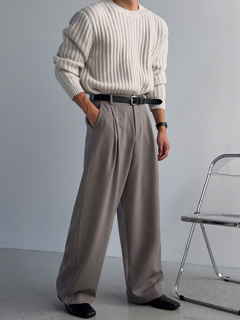 【Metanoia】韓製🇰🇷 後鬆緊落地西裝褲 - 1