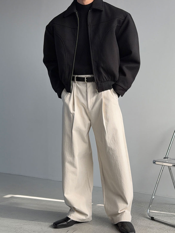 【Metanoia】韓國設計 短版翻領夾克外套 - 3