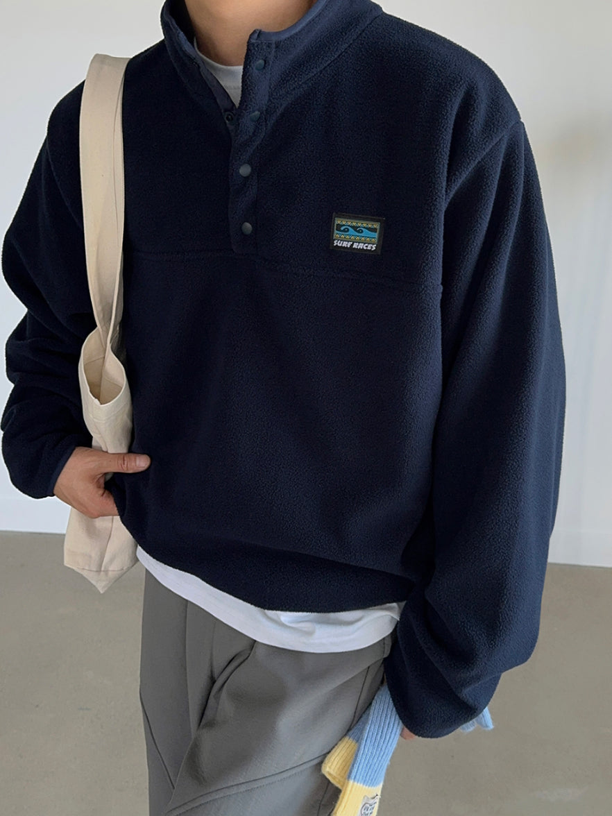 【Metanoia】🇰🇷韓製 抓絨亨利領上衣 - 1