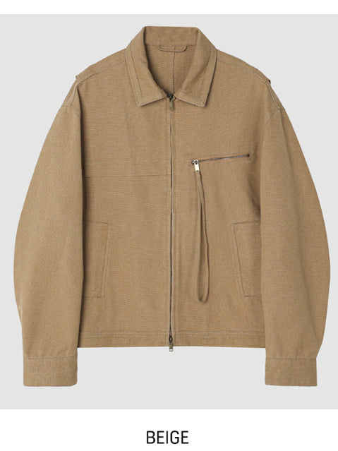 【Metanoia】韓國設計 短版翻領夾克外套 - 9