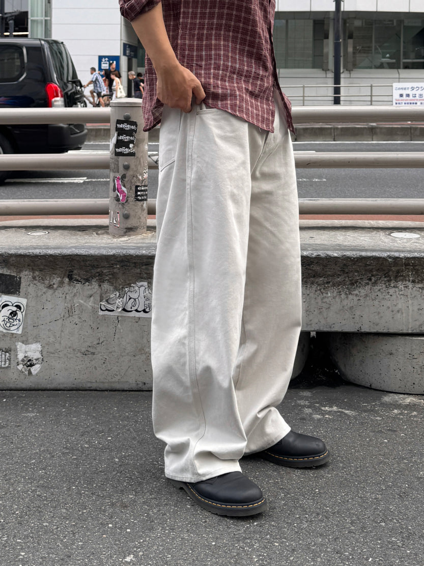 【Metanoia】韓製🇰🇷 寬鬆卡其落地褲 - 6