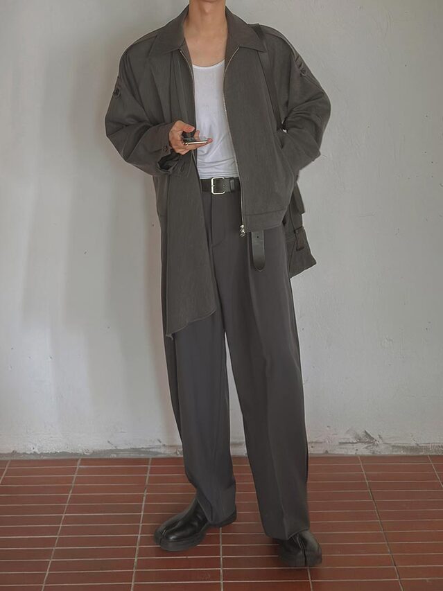 【Metanoia】韓製🇰🇷 設計感落地西裝褲 - 7